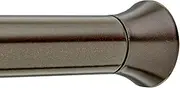 Amazon Basics Adjustable Shower Curtain Tension Curtain Rod - 107-183 cm, Bronze