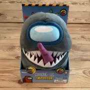 Toikido Among Us Imposter GRAY Plush with Posable Tongue NEW