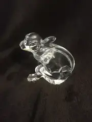 3'' Baccarat Crystal Chinese Zodiac Monkey For The Year Of The Monkey Rare