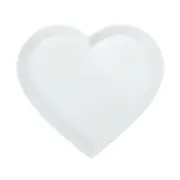 Mikasa Chalk Porcelain Tableware Dining Heart Serving Platter, 30cm, White