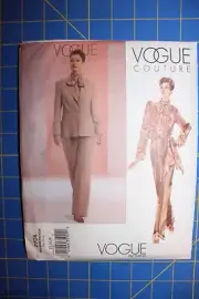 Vogue Pattern #2705 VogueCouture Size 12-16 Misses' Jacket, Blouse, Pants & Sash