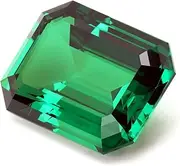 [DAURAYA GEMS] Emerald Octagon Hydrothermal Green Panna Certified Gemstone 10.22 Ct with Lab Certificate, Natural Emerald Stone, Emerald, Natural Emerald Stone, Emerald