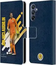 Head Case Designs Officially Licensed Scotland National Football Team Jon McLaughlin Players Leather Book Wallet Case Cover Compatible with Samsung Galaxy A15