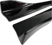 Universal Car Side Skirt Bumper Spoiler Splitter Protector Compatible for Alfa Romeo Stelvio Compatible for Lamborghini and Peugeot 208(Bright Black)