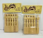 2pcs Houseworks #7012 (6pc each) Newel Post 1/12th Scale