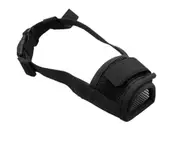 Adjustable Soft Dog Muzzle Air Mesh Training Dog Muzzles Biting Barking - Size S