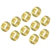 25pcs 16mm Tube OD Brass Compression Sleeves Ferrules Brass Ferrule Fitting Kit