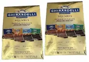 2-PACK Ghirardelli Premium Chocolate Squares Assortment, 23.6 Oz each bag