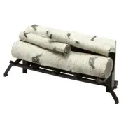 Dimplex Lifelike Birch Wood Log Set Tiered Accessory for Fireplace Electric