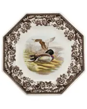 Spode Woodland Mallard Octagonal Plate