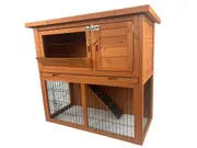 YES4PETS Double Storey Rabbit Hutch Guinea Pig Cage , Ferret cage W Pull Out Tray