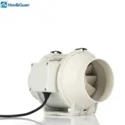 Hon & Guan 5" HF-P125P Mixed Flow Inline Fan Model: 125MM - 100-120V 60Hz *NEW*