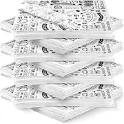 1000 Pcs 12 x 12 Inch Deli Wax Paper Sheets Grease Resistant Tray Basket Liners Newsprint Paper Water and Grease Proof Sandwich Wrapping Paper Square Hot Dog Wrappers for Food Baking (White)