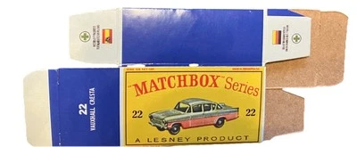 Matchbox #22 Vauxhaul Cresta ‘61-‘65 Type D Repro Box