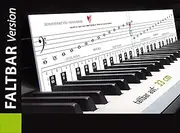 TonGenau® Folding Keyboard Stencil 2 mm – Learning Piano Made Easy – Recommended by Piano Teachers – Learning to Play Piano for Children, Beginners and Adults