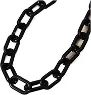 [Generic] Punk Hip Hop Chunky Cuban Link Chain Transparent Plastic Choker Neck Jewelry