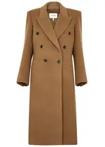 Frame Double-breasted Wool Coat - Camel - L (UK14 / L) L (UK14 / L)