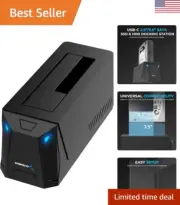 USB-C Hard Drive Docking Station, 2.5"/3.5" Inch SATA SSD & HDD Tool Free 10G...