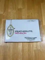 Vintage Cannon Royal Family Featherlite Twin Flat Sheet No-Iron White NEW