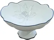Decorative Bowls Fruit Bowl Countertop Fruit Basket Ceramic Fruit Bowl Plate Creative Lotus Pattern Decorative Fruit Plate Decoration Dessert Tray Fruit Bowl for Kitchen Counter