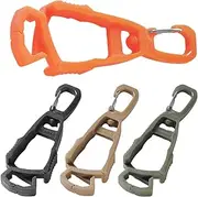[Generic] 1/4 Glove Clamps - ABS Work gloves clip, Glove Belt Clips with Crossed Fixing | Multi Purpose Gloves Holder Clips, Construction Workers Clips for Gloves Keys Flashlight Mug Eyeglasses Towels, 1/4pcs,