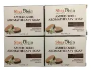 4 Pack - Shea Olein Amber Oudh Aromatherapy Soap - 5oz