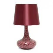 Creekwood Home 14.17" Patchwork Crystal Glass Table Lamp
