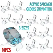 10Pcs Acrylic Specimen Geodes Supporting Base Mineral Stand Display Holder Easel