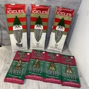 Brite Star & Double Glo 7 Packages VINTAGE SILVER Foil Tree Tinsel Icicles