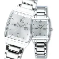 在飛比找PChome24h購物優惠-CASIO BESIDE 時尚風暴紳士品味錶(白)
