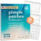 272 CT Pimple Patches Variety Pack w/Tea Tree Oil, Salicylic Acid & Calendula...