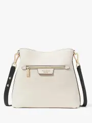 Hudson Colorblocked Pebbled Leather Shoulder Bag