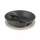Koziol Menu Plate with Lid Connect Separee, Dinner Plate, Nature Ash Grey 1.5L