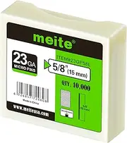 meite 23 Gauge Pin Nails, 15 mm Micro Headless Brad Nails for Pin Nailer - Copper Plated Pins Nail Gun Nails, Ideal for Fine Woodworking and Trim Work (10,000 Counts)