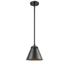 Innovations Appalachian 8" Mini Pendant, Amber/Bronze/Cone - 284-1S-OB-M13-OB