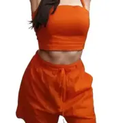 Jason Wu Two Piece Orange Top & Shorts