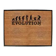 Evolution Fencing - Funny Novelty Doormat Man Cave Floor mat