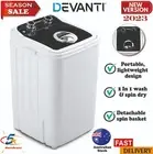 4.6KG Mini Portable Washing Machine - Black 2 In 1 wash & spin dry Quiet camping