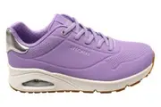 Skechers Womens Uno Shimmer Away Memory Foam Shoes