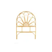 Alexis Rattan Eco Friendly Bed Head Headboard Single Size - Natural - Single