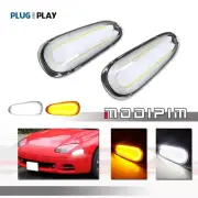 Clear Front Switchback LED DRL Corner Signal Lights For 94-98 Mitsubishi 3000GT (for: Mitsubishi)