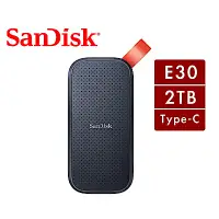 在飛比找Yahoo奇摩購物中心優惠-SanDisk E30 2TB 行動固態硬碟-G26 Typ