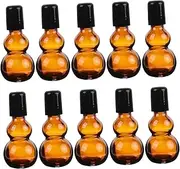 KAILIKETIY 10Pcs Essential Oil Glass Bottles Refillable Perfume Containers with Roller Design Leakproof and Portable for Perfume Lotion and Oil Storage present for Women