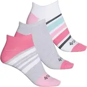 [Columbia] Women's Polytam Color Block No Show Socks 3 Pair, Wild Geranium/Grey Multi, Size: 4-10, Wild Geranium, One size