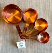 Sur la Table Copper Measuring Cups Spoons Set - 4 Pack