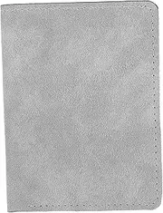 [WESIEVYA] Vertical Card Holder for Men Women Elegant Lightweight Wallet Protector with Multiple Slots for Credit Cards Id Stylish Organizer for Travel Daily Use Grey