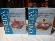 Oneida Studios Lighthouse Point Collection with boxes COA Minnesota & Michigan