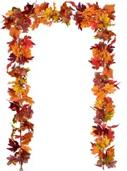 2 Pack Fall Garland Maple Leaf, Hanging Vine Garland Artificial Autumn Foliage Garland Thanksgiving