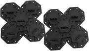 HOMSFOU 10pcs Adjustable Floor Support Pedestal for Decking Base Composite Material Design for Outdoor Use and Scale Installations