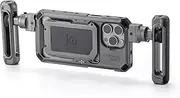 TILTA Khronos Phone Cage for iPhone 15 Pro Max with Adjustable Handle, Aluminium Alloy Mobile Video Rig, Smartphone Case Stabiliser for Video Recording/Videography - Space Grey TK-IP15-PMA-SG